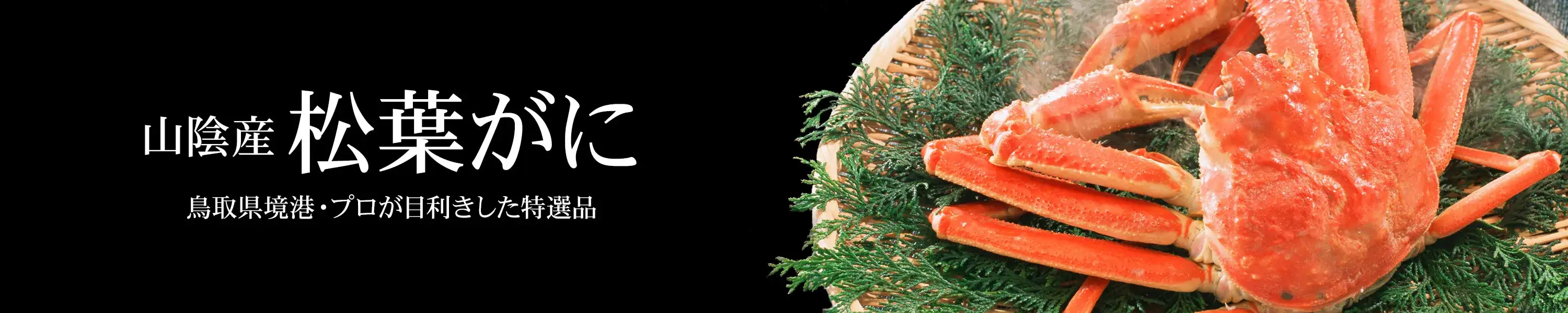 プロが目利きした特選品「山陰産松葉がに」