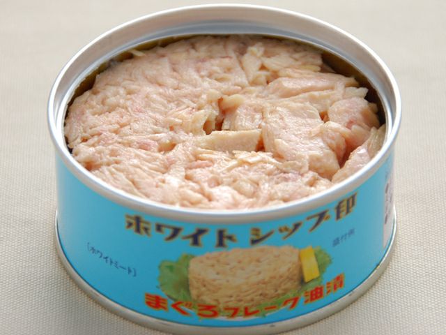 由比缶詰所 ホワイトシップ印まぐろ油漬フレーク（90g） | 安心堂 食の