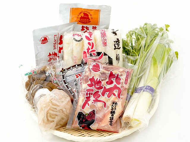 秋田三鶏実業・比内地鶏きりたんぽ野菜セット（5人前） | 安心堂 食のSELECTネットショップ