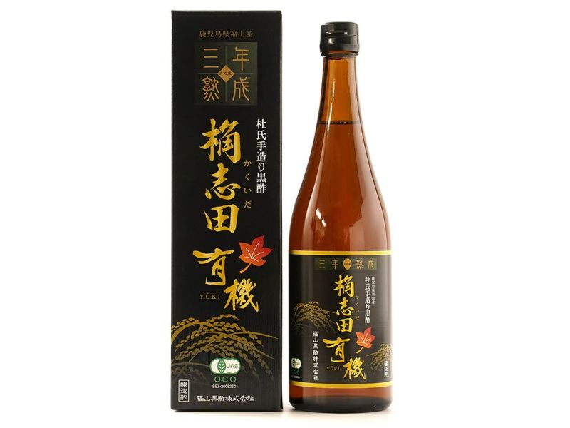 福山黒酢・【有機JAS認定】桷志田 三年熟成（720ml） | 安心堂 食の 